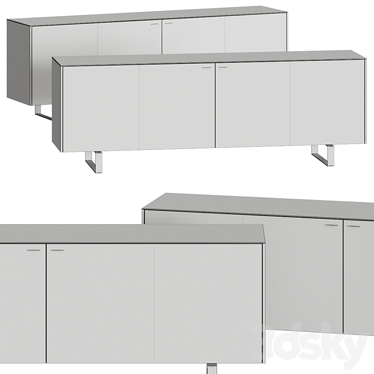 Ligne Roset Coplan 2 Sideboards 3DS Max - thumbnail 2