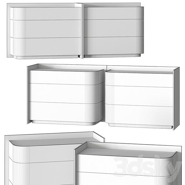 Ligne Roset Entreves Sideboards 3DSMax File - thumbnail 2