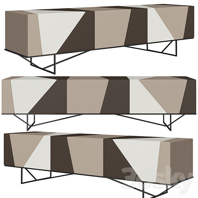 Ligne Roset Furniture Console table 3DSMax File - thumbnail 1