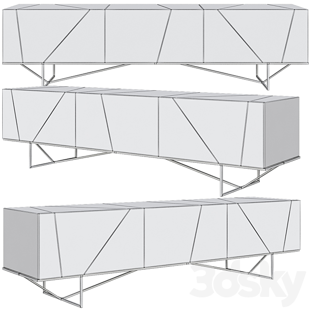 Ligne Roset Furniture Console table 3DSMax File - thumbnail 2