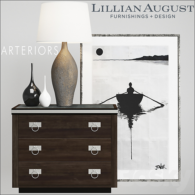 Lillian August Walker Bachelor’s Chest 3DSMax File - thumbnail 1