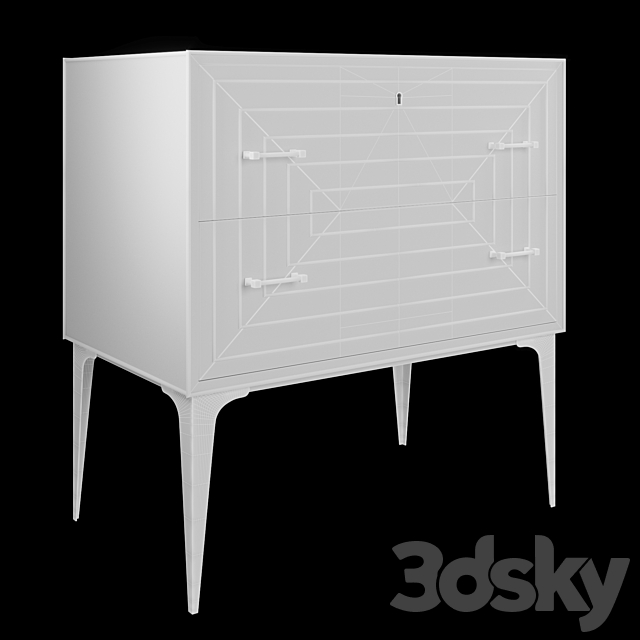 Limoge small chest 3DSMax File - thumbnail 3