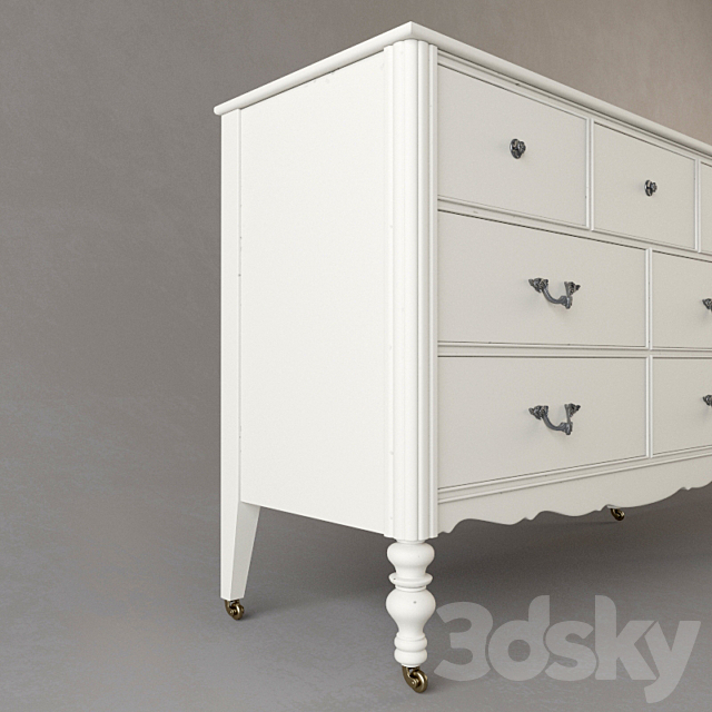 lisette wide dresser 3DSMax File - thumbnail 2