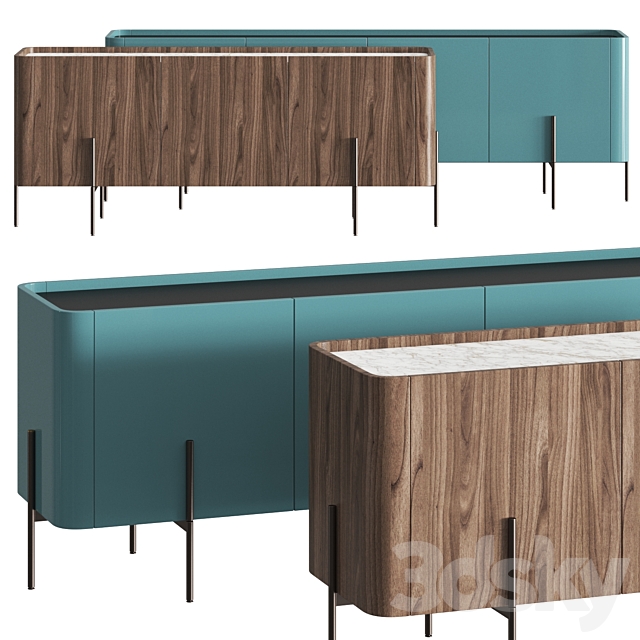 Liu Jo Living Collection Caillou Sideboard 3DSMax File - thumbnail 1