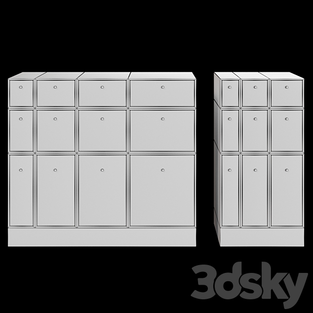 Loft style dresser 3DSMax File - thumbnail 3