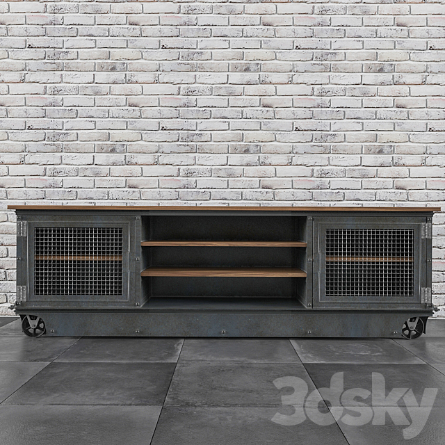 Long Boxcar Ellis Console E50 3DSMax File - thumbnail 2