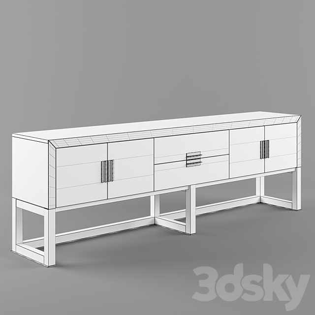 Longhi ARMAND Wooden sideboard_01 3DSMax File - thumbnail 3