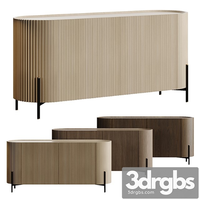 Lou Mindi Wood Sideboard 3dsmax Download - thumbnail 1