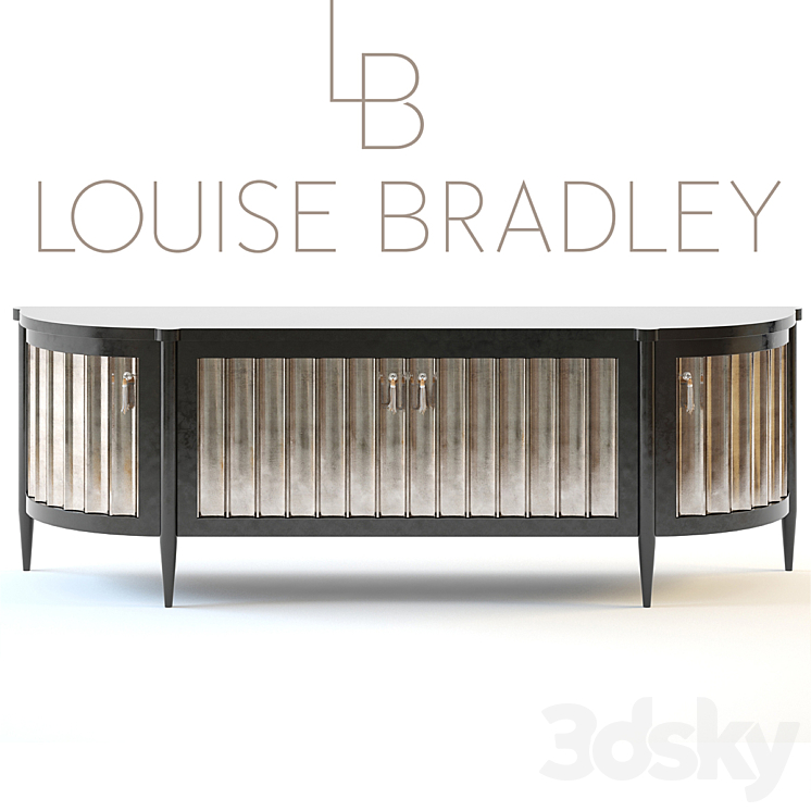 Louise Bradley Demi Lune silver leaf 3DS Max - thumbnail 1