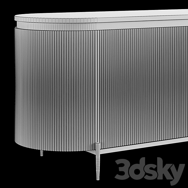 Low sideboard vintage style 3DSMax File - thumbnail 3