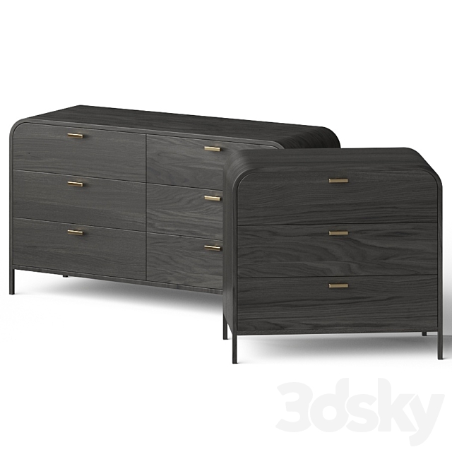 Lulu and Georgia Brooke Dresser Sideboard 3DS Max Model - thumbnail 2