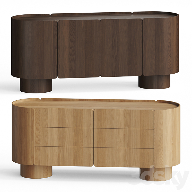 Lulu and Georgia Raphael Dresser Sideboard Table 3DS Max Model - thumbnail 1