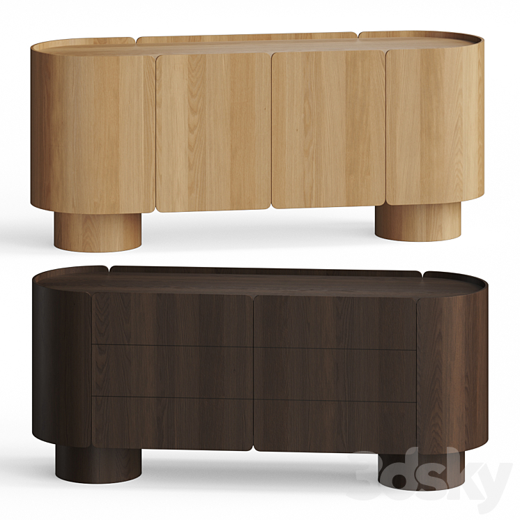 Lulu and Georgia Raphael Dresser Sideboard Table 3DS Max Model - thumbnail 2