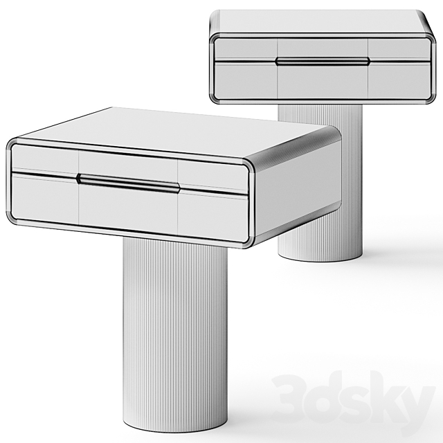 Lulu and Georgia Tierney Nightstand Bedside Table 3DSMax File - thumbnail 2