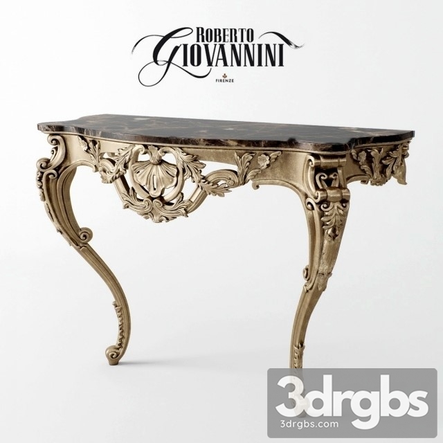 Luxury Gold Consol 3dsmax Download - thumbnail 1