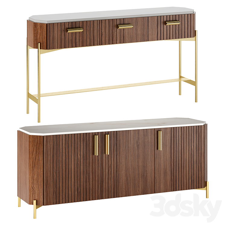 Malcolm Sideboard by Mambo Unlimited Ideas 3DS Max Model - thumbnail 1