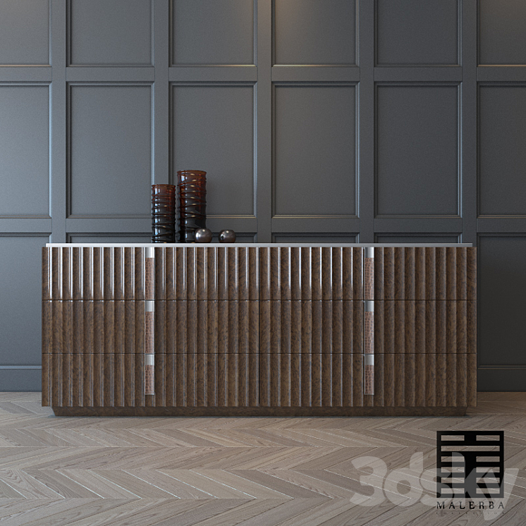 Malerba sideboard Red Carpet 3DS Max - thumbnail 1