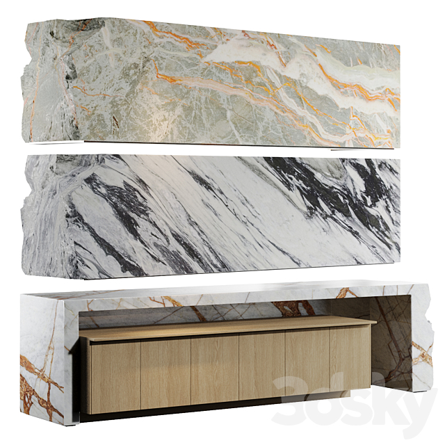 Marble bar 6k textures 3ds Max - thumbnail 1