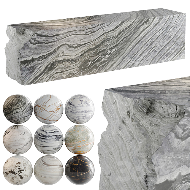 Marble bar 6k textures 3ds Max - thumbnail 2