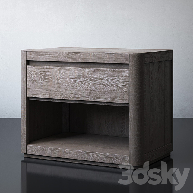 MARTENS 30in OPEN NIGHTSTAND 3DS Max Model - thumbnail 2