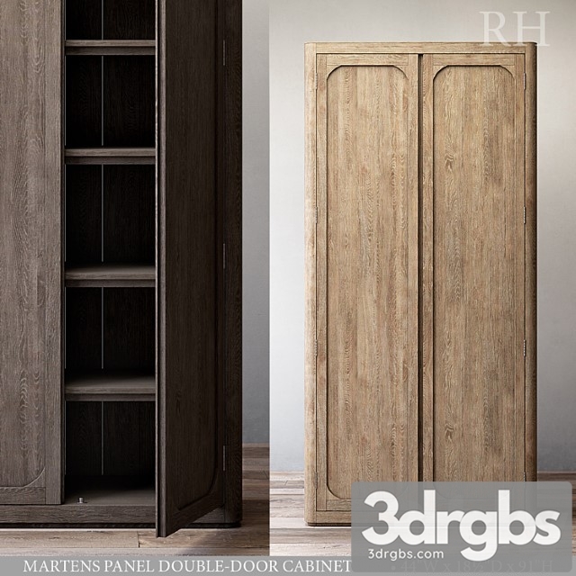 Martens Panel Double Door Cabinet 3dsmax Download - thumbnail 1