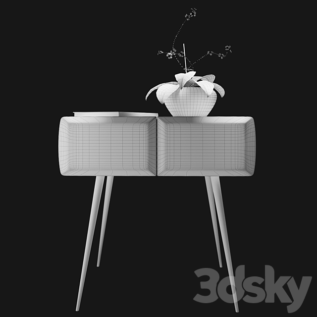 Memo Baxter Bedside Table 3DSMax File - thumbnail 2