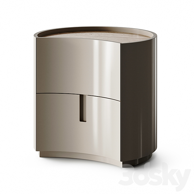 Meridiani Johnny Bedside Table 3ds Max - thumbnail 2