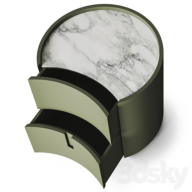 Meridiani Johnny Bedside Table 3ds Max - thumbnail 3