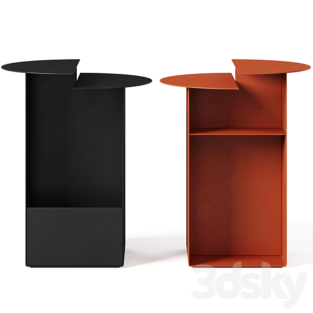 Metal bedside table Alessio by LA REDOUTE 3ds Max - thumbnail 2