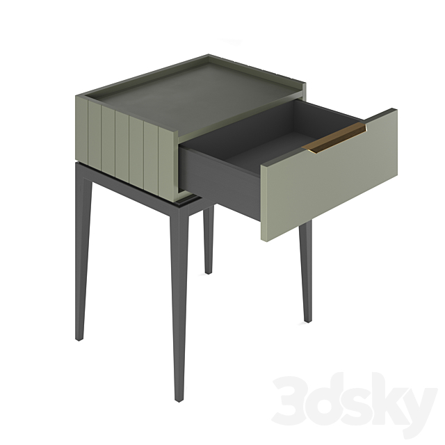 Metropolitan bedside table 3DSMax File - thumbnail 3