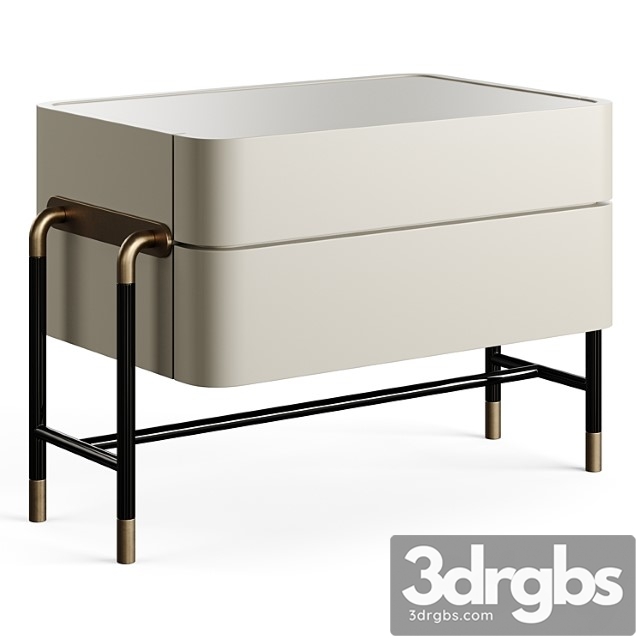 Mezzo Collection Bennett Nightstand Table 1 3dsmax Download - thumbnail 1