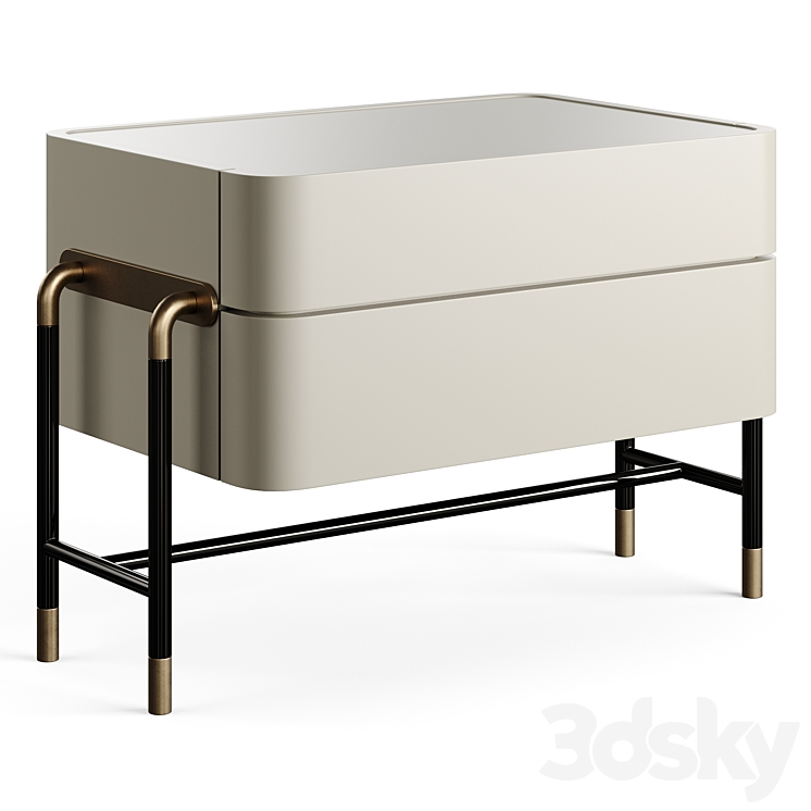 Mezzo Collection BENNETT Nightstand Table 3DS Max - thumbnail 1