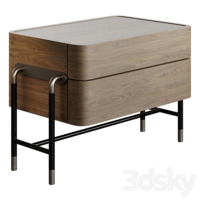 Mezzo Collection BENNETT Nightstand Table 3DS Max Model - thumbnail 4