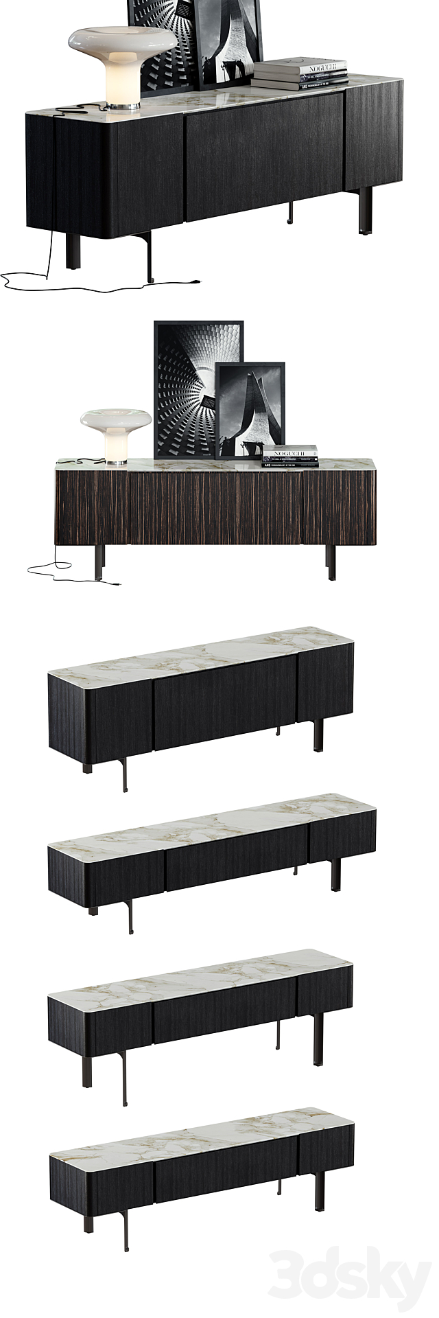 Minotti _ LOU Sideboards 2018 Set 3DSMax File - thumbnail 2