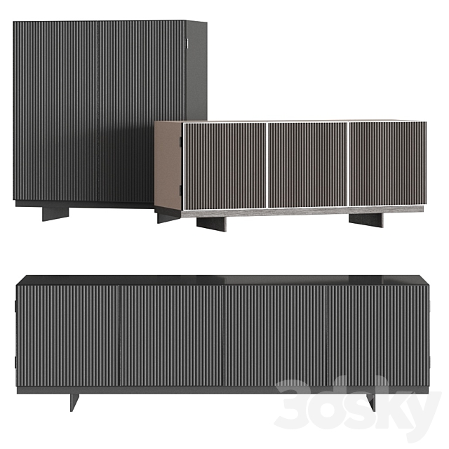 Minotti aylon sideboards 3DSMax File - thumbnail 1