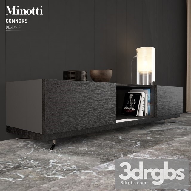 Minotti Black Connors 3dsmax Download - thumbnail 1