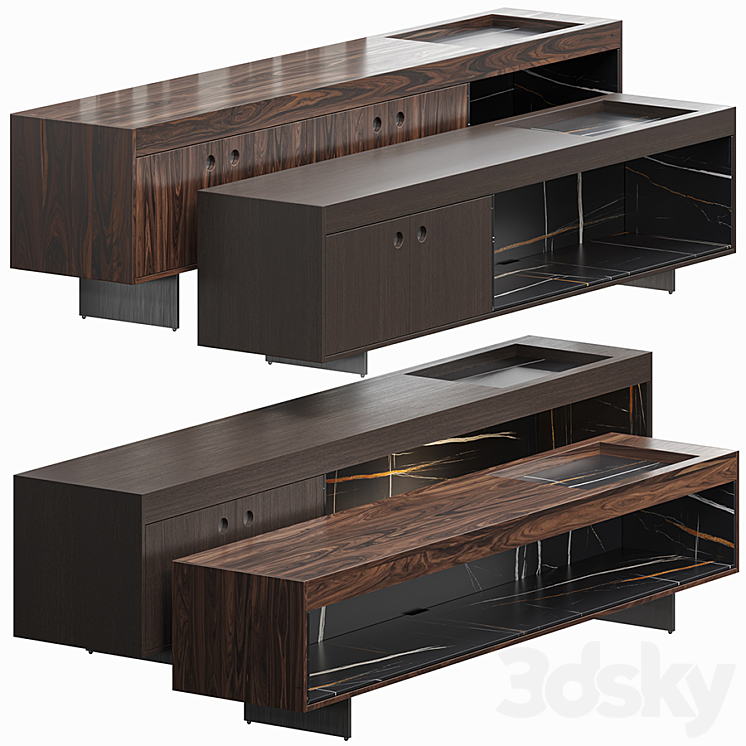 MINOTTI BOTECO HORIZONTAL SIDEBOARD 3DS Max - thumbnail 2