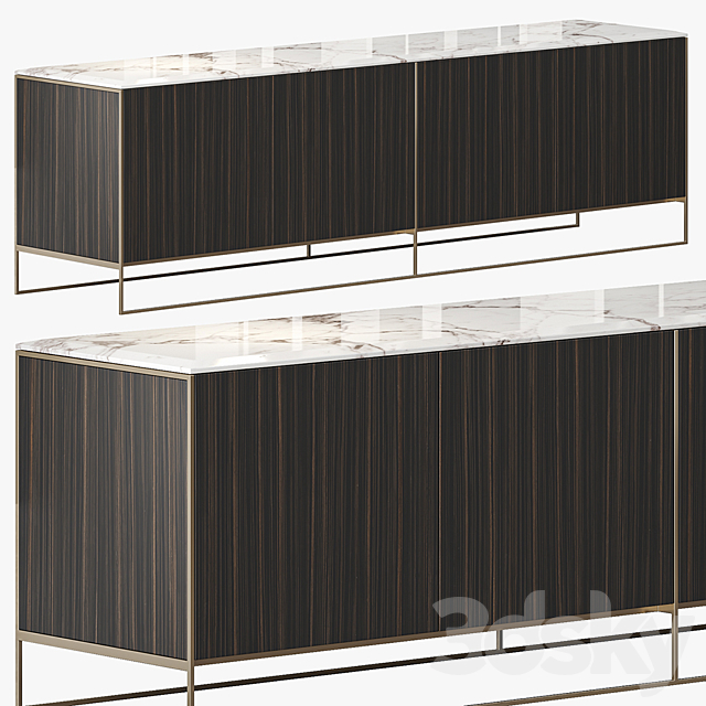 MINOTTI CALDER BRONZE LIVING HORIZZONTAL SIDEBOARD 3DSMax File - thumbnail 3