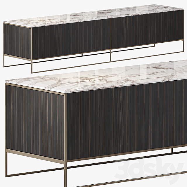 MINOTTI CALDER BRONZE LIVING HORIZZONTAL SIDEBOARD 3DSMax File - thumbnail 4