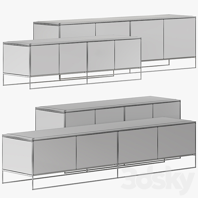 MINOTTI CALDER BRONZE LIVING HORIZZONTAL SIDEBOARD 3DSMax File - thumbnail 6