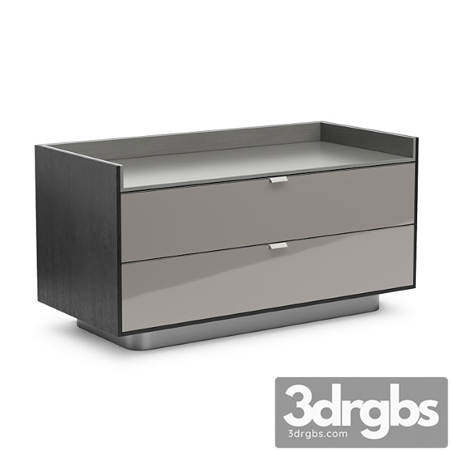 Minotti darren chest with 2 drawers 2 3dsmax Download - thumbnail 1