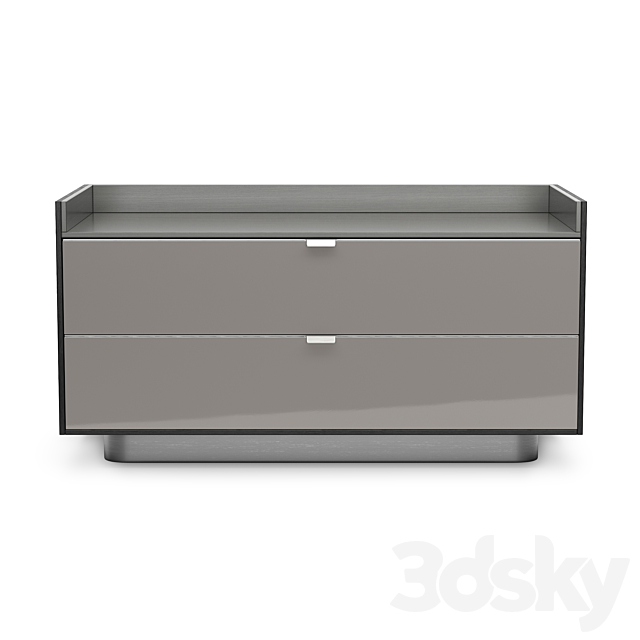 Minotti Darren Chest With 2 Drawers 3DS Max Model - thumbnail 2