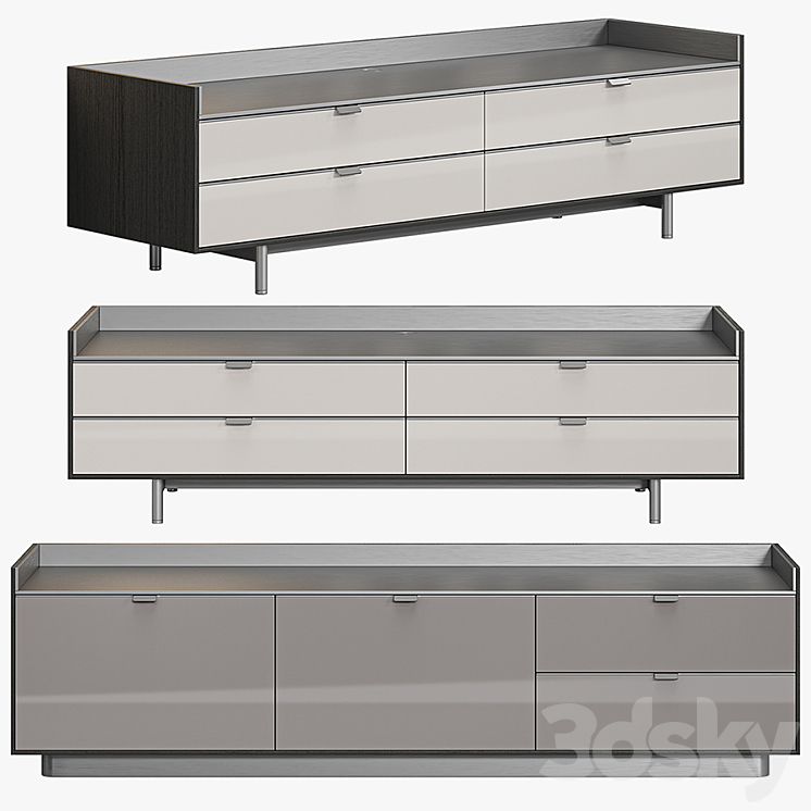 MINOTTI DARREN DINING SIDEBOARD 3DS Max - thumbnail 2