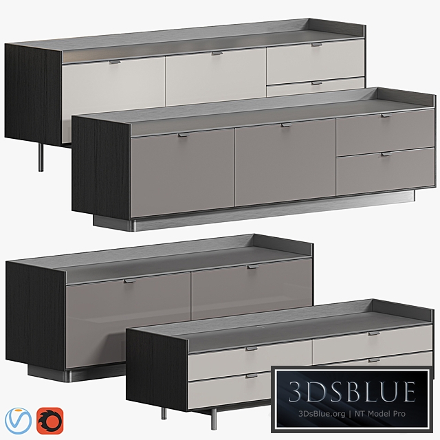 MINOTTI DARREN DINING SIDEBOARD 3DS Max - thumbnail 3