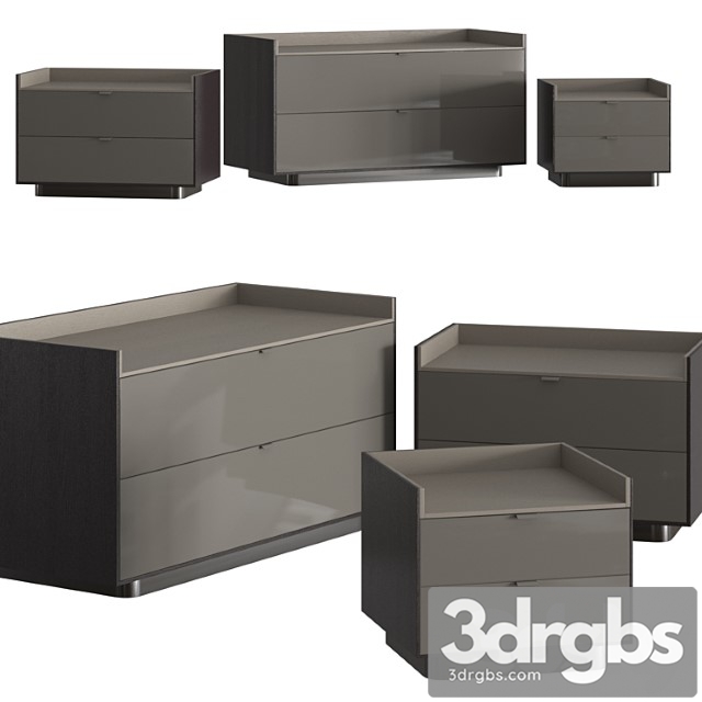 Minotti darren night storage units 2 3dsmax Download - thumbnail 1