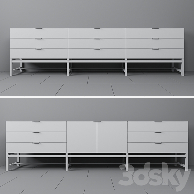 Minotti. Harvey horizontal sideboard 3DSMax File - thumbnail 2