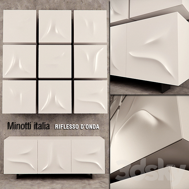 Minotti Italia – Riflesso D’Onda 3DSMax File - thumbnail 1