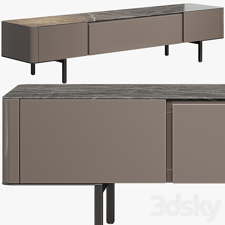 Minotti Lou Sideboard 2020 3DS Max Model - thumbnail 2