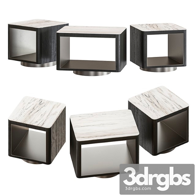 Minotti milton bedside tables 2 3dsmax Download - thumbnail 1