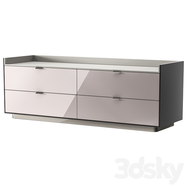 Minotti nightstand and chest of drawers 3DSMax File - thumbnail 3